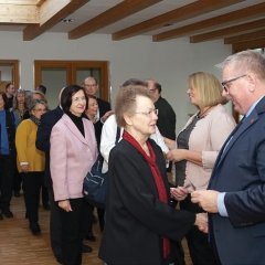 Bürgermeister Stephan Hinz wünschte jeder Besucherin und jedem Besucher mit seiner Gattin Martina ein gutes neues Jahr.