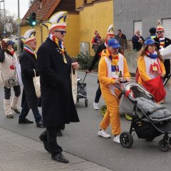 Am Umzug nahm auch eine Abordnung vom »Heidesheimer Carneval Verein 1938 e.V.« teil.